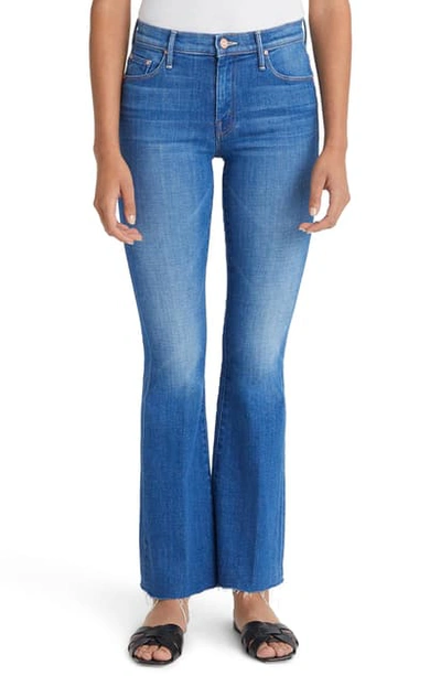 Shop Mother High Waist Fray Hem Jeans In Double Vision
