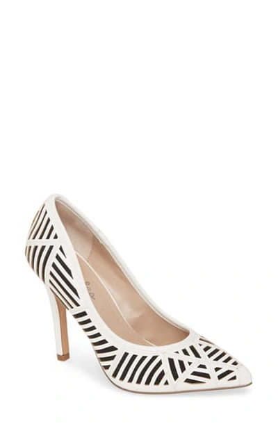 Shop Charles By Charles David Mystery Pump In White/ Black
