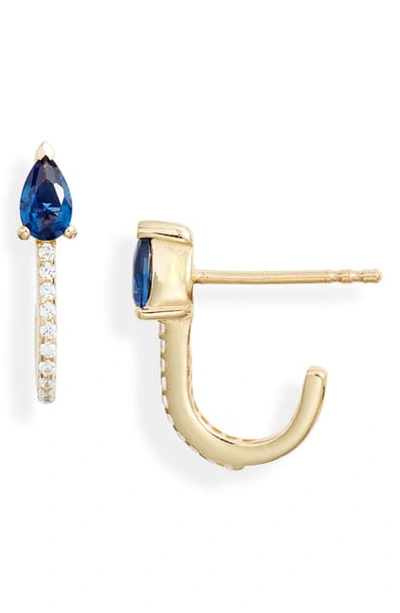 Shop Argento Vivo Wrap Stud Earrings In Blue/ Gold