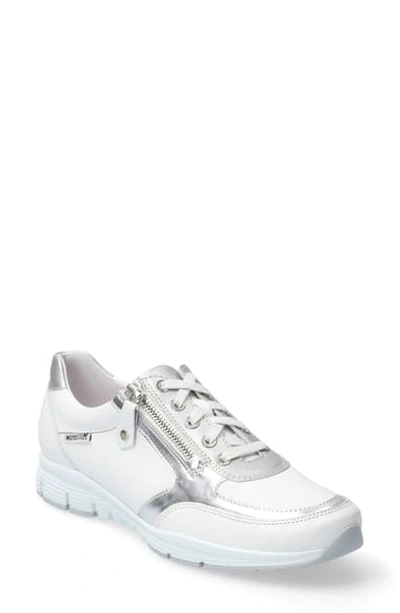 Shop Mephisto Ylona Sneaker In White Smooth Leather