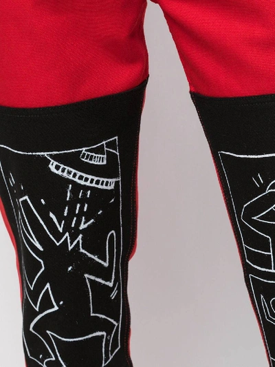 Shop Etudes Studio Études X Keith Haring Red Denim Jeans