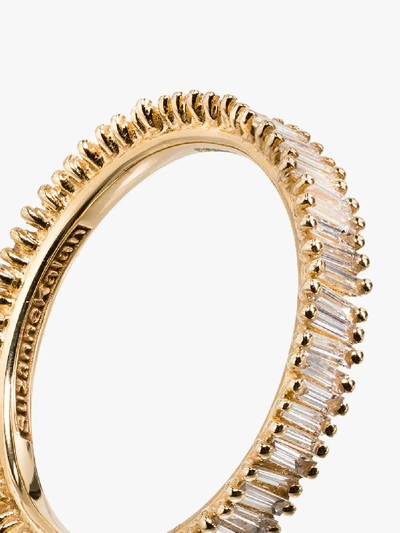 Suzanne Kalan 18k Yellow Gold Fireworks Eternity Diamond Ring In Gold