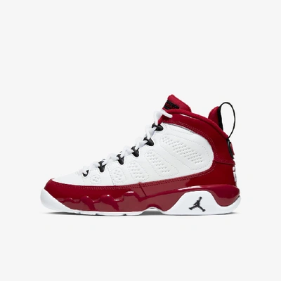 Shop Jordan Air  9 Retro Big Kids' Shoe In White/gym Red/black