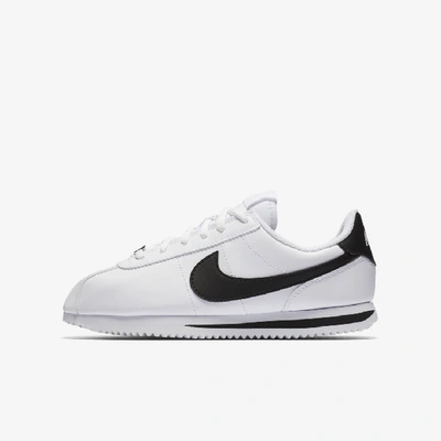 Shop Nike Cortez Basic Sl Big Kids' Shoes In White