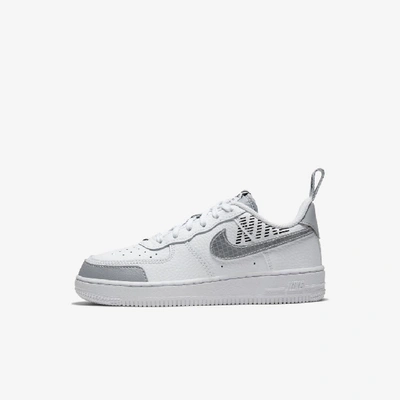 Shop Nike Force 1 Lv8 2 Little Kids' Shoe In White,black,wolf Grey