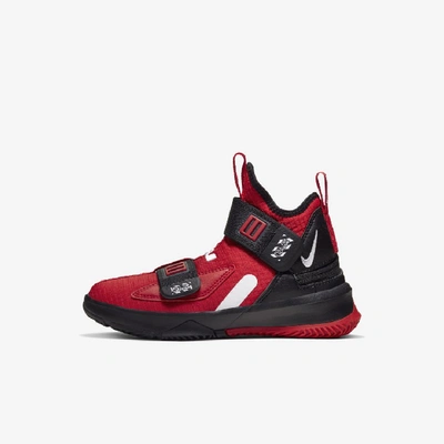 Nike Lebron Soldier 13 Big Kids' Basketball Shoe (university Red) In  University Red/black/white | ModeSens