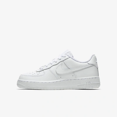 Shop Nike Air Force 1 Big Kids' Shoes In White,white,white