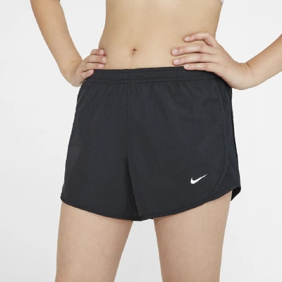 Shop Nike Tempo Big Kids' (girls') Dri-fit Running Shorts In Black