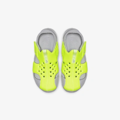 Shop Nike Sunray Protect 2 Little Kids' Sandal In Volt/wolf Grey