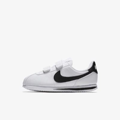 Shop Nike Cortez Basic Sl Little Kids' Shoes In White