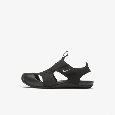 Shop Nike Sunray Protect 2 Little Kids' Sandals In Black