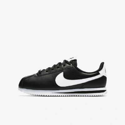Shop Nike Cortez Basic Sl Big Kids' Shoes In Black