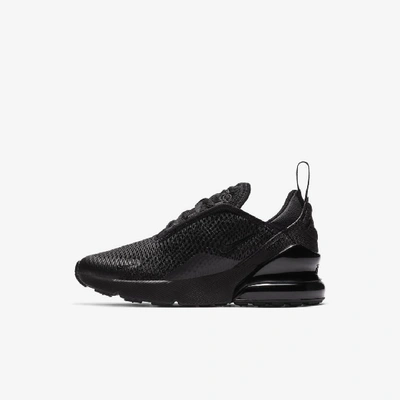 Shop Nike Air Max 270 Little Kids' Shoes In Black