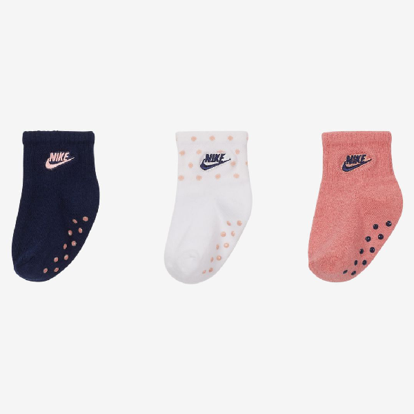 Nike Baby Gripper Ankle Socks (3-pack) In Pink | ModeSens