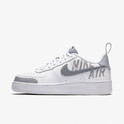 Shop Nike Air Force 1 Lv8 2 Big Kids' Shoe In White/black/wolf Grey