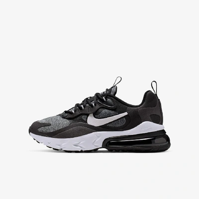 Shop Nike Air Max 270 React Big Kids' Shoe In Black,off Noir,white,vast Grey