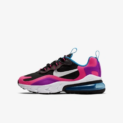 Shop Nike Air Max 270 React Big Kids' Shoe In Black