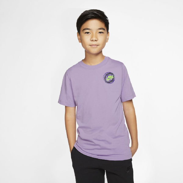 kids purple nike shirt