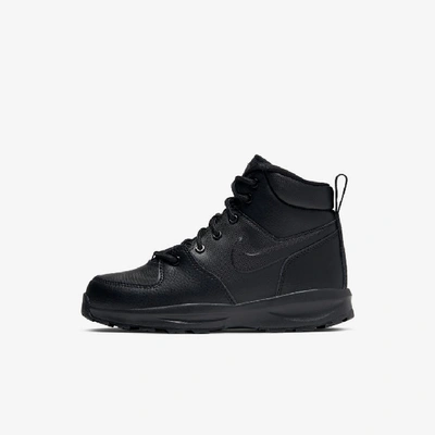 Shop Nike Manoa Little Kids' Boots In Black,black,black