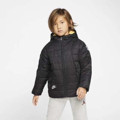 Shop Nike Little Kids' Puffer Jacket In Black