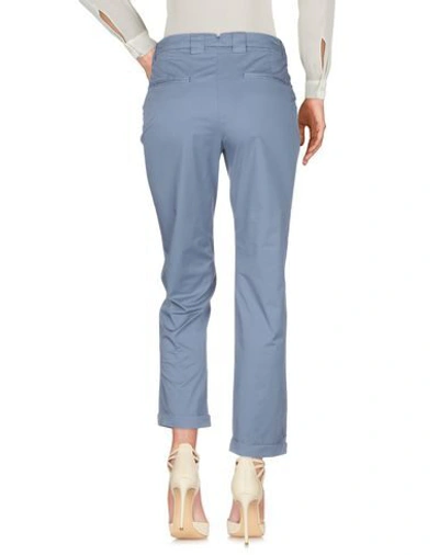 Shop Myths Casual Pants In Slate Blue