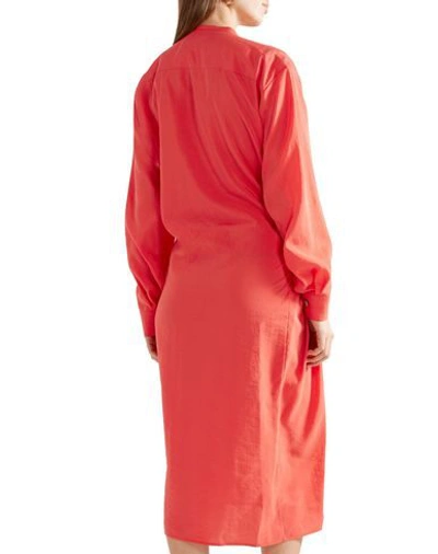 Shop Lemaire 3/4 Length Dresses In Coral