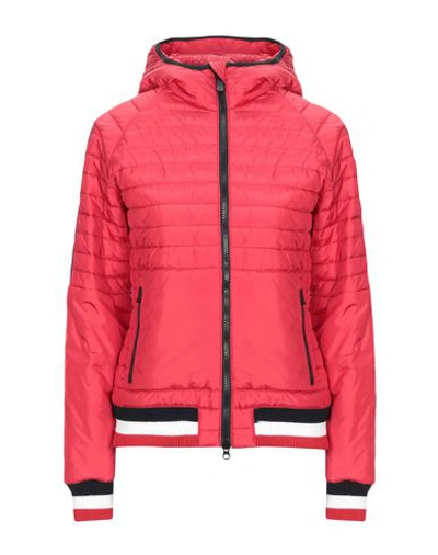 Shop Rossignol Woman Puffer Red Size Xs Polyamide