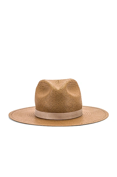 Shop Janessa Leone Adriana Packable Hat In Brown