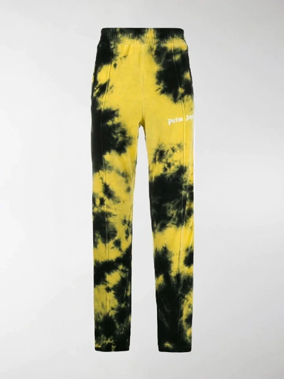 Shop Palm Angels Tie Dyed Track Pants In Black