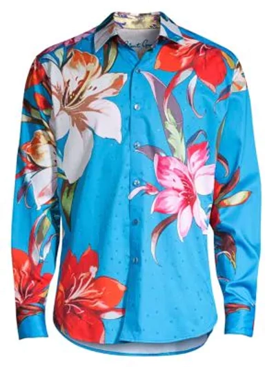 Shop Robert Graham Classic-fit Floral-print Shirt In Multi