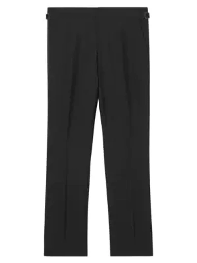 Shop Burberry Classic Fit Crystal-embellished Trousers In Black