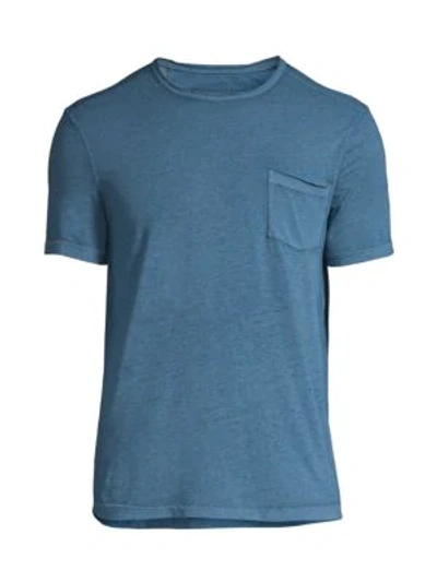 Shop John Varvatos Men's Patch Pocket T-shirt In Sky