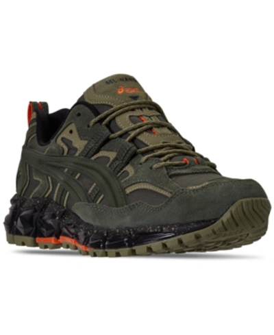 Shop Asics Men's Gel-nandi 360 Trail Running Sneakers From Finish Line In Canvas / Olive