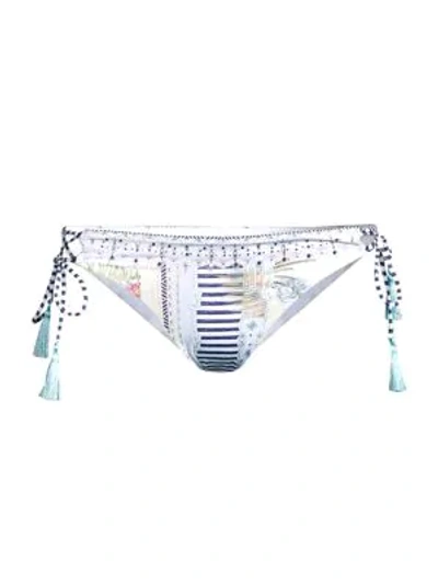Shop Camilla Women's Beach Shack Lace-up Tropical-print Bikini Bottom