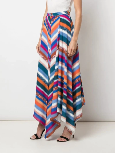 Shop Altuzarra Aquarius Striped Skirt In Multicolour