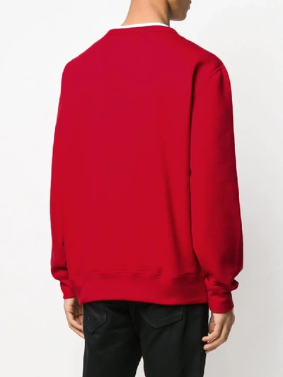 Shop Polo Ralph Lauren Embroidered Logo Relaxed-fit Sweatshirt In Red