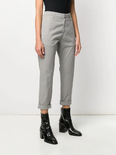 Shop Hope High-rise Cropped Trousers In Grey