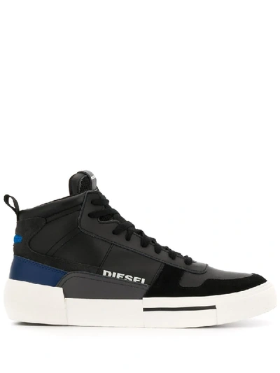 Shop Diesel High-top Sneakers In Black