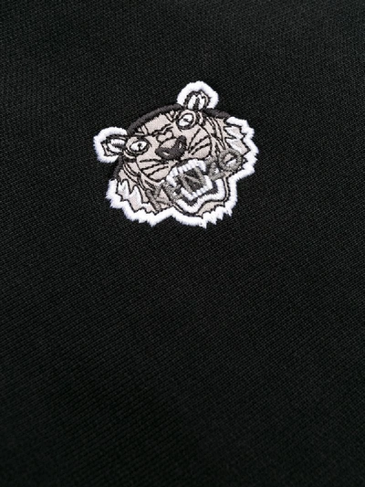 Shop Kenzo Overlocked Stitched Hoodie In Black