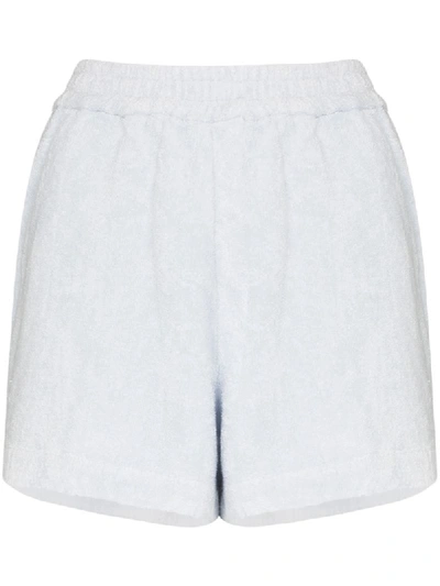 Shop Terry Towelling Terry Cruise Cotton-terry Shorts In Blue