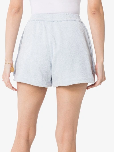 Shop Terry Towelling Terry Cruise Cotton-terry Shorts In Blue