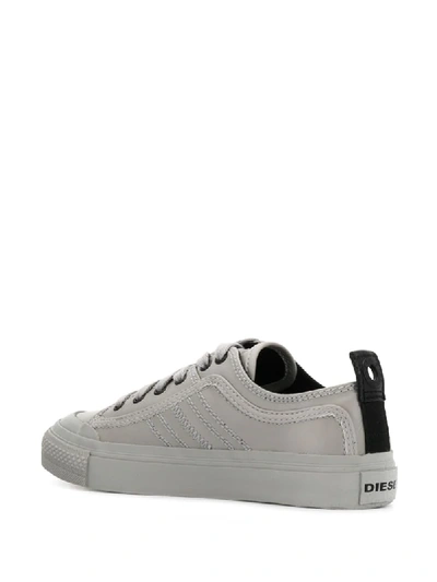 Shop Diesel Low-top Lace-up Sneakers In Grey