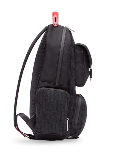 Shop Fendi Ff Motif Backpack In Black
