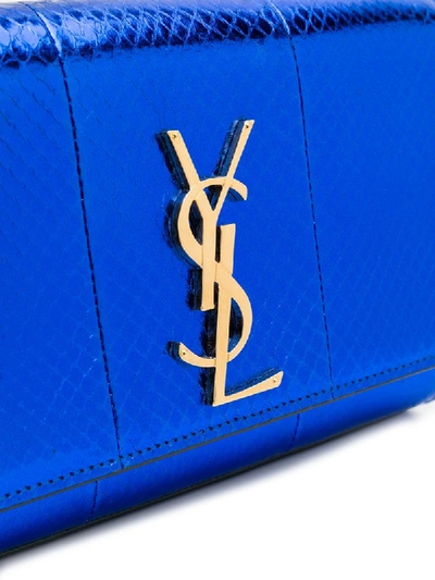 Shop Saint Laurent Kate Shoulder Bag In Blue