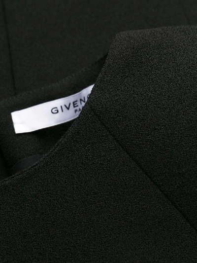 Shop Givenchy Cape Fitted Dress In Black