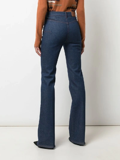 Shop Altuzarra Serge Flared Jeans In Blue