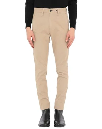 Shop Rag & Bone Man Pants Beige Size 28 Cotton, Polyurethane