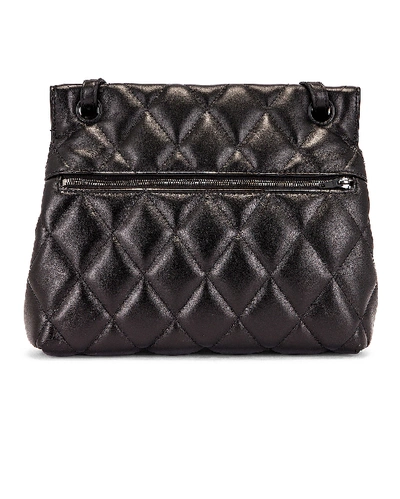 Shop Balenciaga Medium Quilted Leather B Shoulder Bag In Black