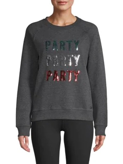 Shop Marc New York Graphic Stretch Sweater In Charcoal
