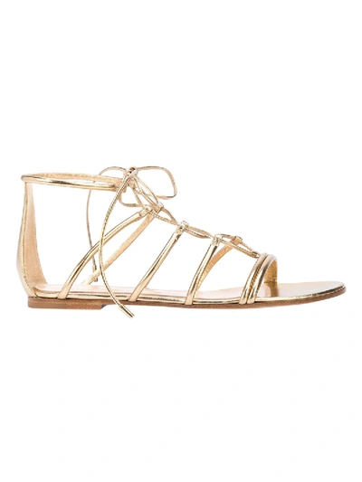 Shop Gianvito Rossi Lace-up Gladiator Sandals